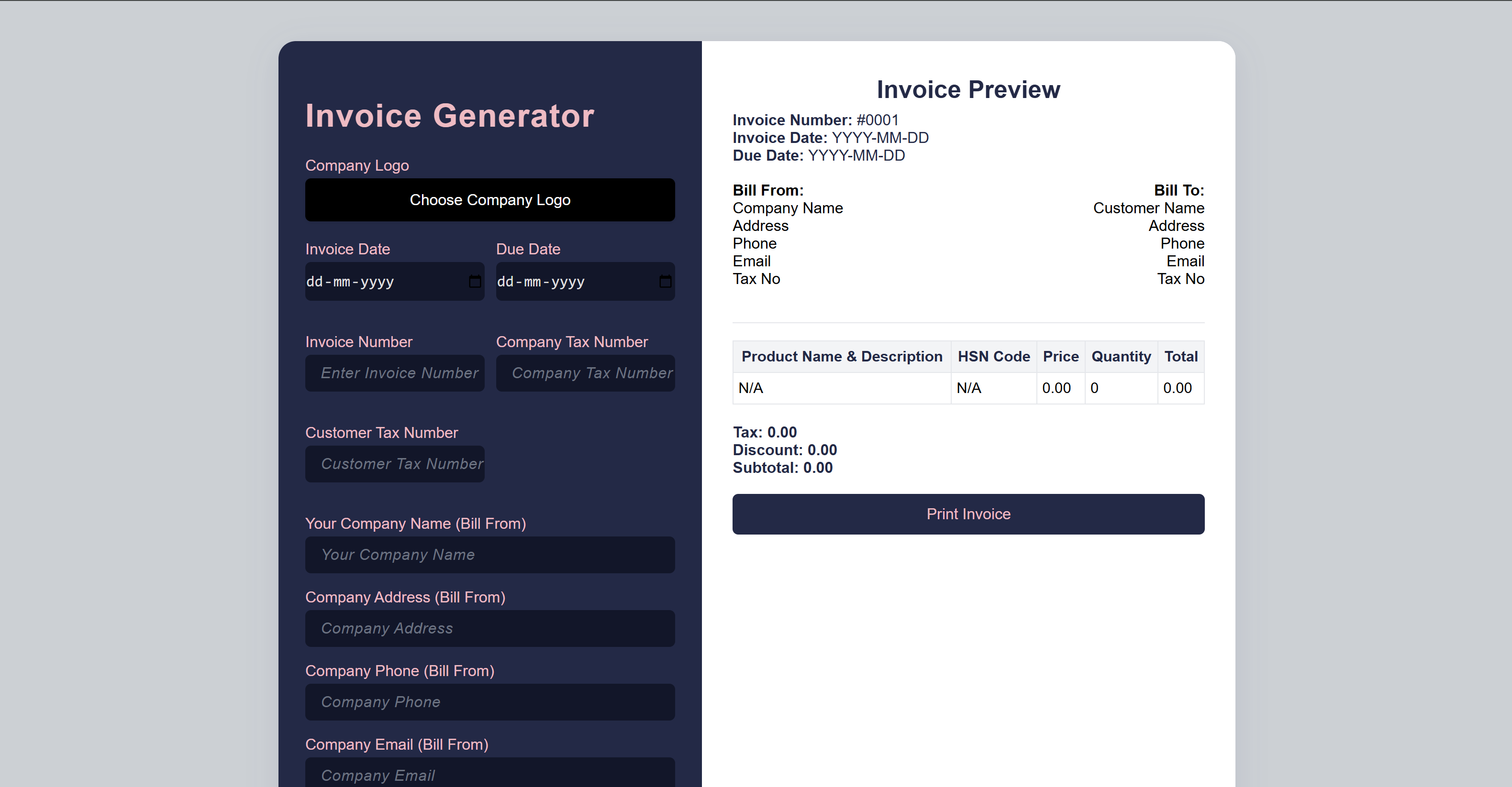 InvoiceGen – 